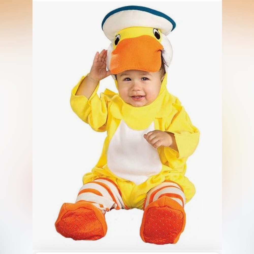 Rubie's Yellow Rubber Duckie Costume Halloween NEW newborn 0-9 months